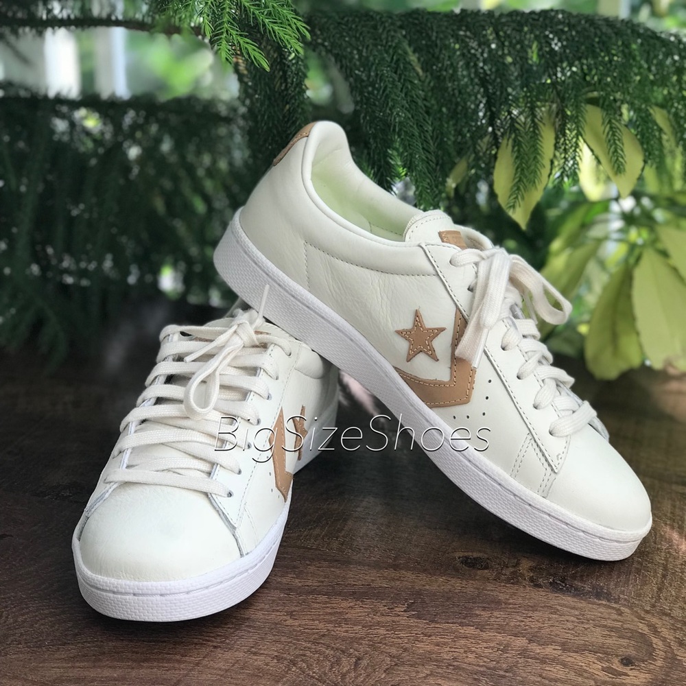 NWT Converse PL 76 OX Egret/Tan WMNS AUTHENTIC. - Picture 2 of 7